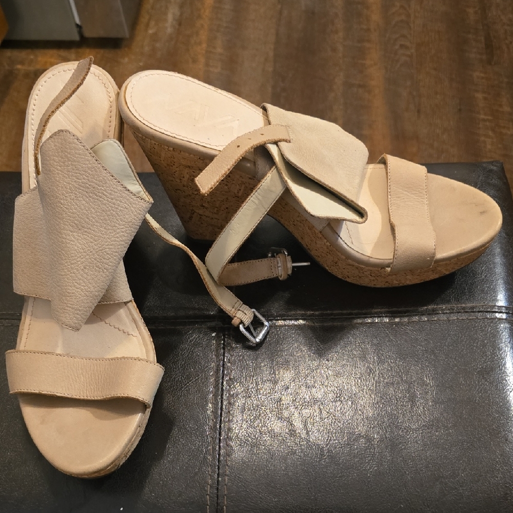 Naya Tan Wedge Heels